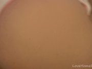 Stroking his pecker with her butt cheeks 1/16