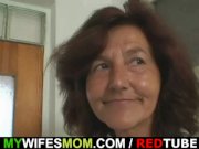 Wife gets mad when finds him fucking her mom 9/16