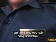 Fake Cop Slutty British holiday maker gets a facial from a cop 1/16
