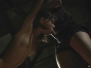 Bondage penitence for young slave fucked to willingly suck dick 11/16