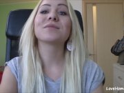 Beautiful smile of the prettiest amateur blonde ever