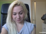 Beautiful smile of the prettiest amateur blonde ever 7/16