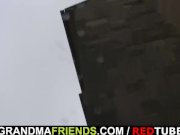 Hot threesome with nasty old whore 1/16