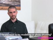 FemaleAgent Massive cumshot covers agents pussy 1/16