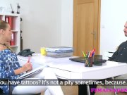 FemaleAgent Massive cumshot covers agents pussy 2/16