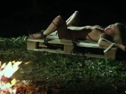 Kinky blonde masturbation and bondage in rough slave fuck 8/16