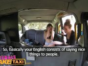 FemaleFakeTaxi British Spanish Lesbian Pussy Licking Taxi Fun 7/16