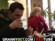 He picks up old fatty and bangs her hard 3/16