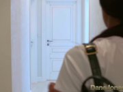 Dane Jones Black teen college geek rides big fat white dick 1/16