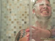 Dane Jones Black teen college geek rides big fat white dick 3/16