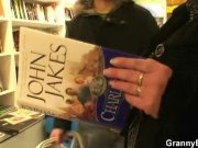 He picks up busty bookworm mature woman 3/16