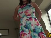 Pissing brit sub emptying her bladder in tub 3/16