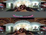 VRHush - Two hot chicks for one big hard dick