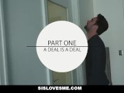 SisLovesMe - Annoying Step- Sis Takes Two Huge Cocks 1/16