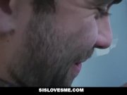 SisLovesMe - Annoying Step- Sis Takes Two Huge Cocks 7/16