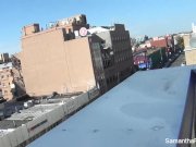 Behind the scenes with blonde pornstar Samantha Saint 15/16