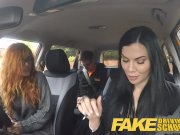 Fake Driving School readhead teen and busty MILF creampie 4/16