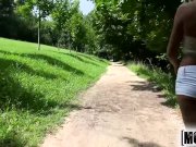 Mofos - Cherry Kiss takes a big load in the woods 6/16