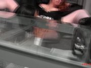 MILF Red office fuck session with a busty brunette 11/16