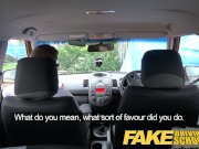 Fake Driving School Pigtailed cutie gets a face full of cum 7/16