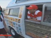 icecream truck blond short haired teen fucked and eats cumcandy 4/16