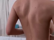 Busty redhead Massage Therapist seduces her Sexy Blonde client 7/16