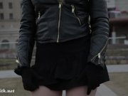 Jeny Smith upskirt no panties pantyhose in public 6/16