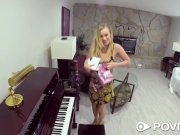 POVD Blonde Bailey Brooke fucks piano lesson instructor 3/16