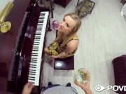 POVD Blonde Bailey Brooke fucks piano lesson instructor 8/16