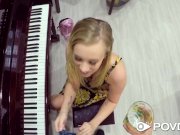 POVD Blonde Bailey Brooke fucks piano lesson instructor 9/16