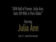AVN Hall of Famer, Julia Ann, Gets Off With A Pink Dildo! 1/16