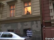 Young guy screwed old granny on the couch 3/16