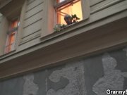 Young guy screwed old granny on the couch 5/16