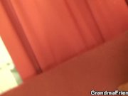 Chubby mommy swallows two young dicks 10/16