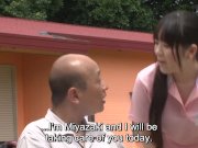 Subtitles bizarre Japanese half naked caregiver 1/16