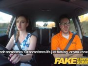 Fake Driving School Posh freaky redhead with big tits and ginger bush fucks 4/16