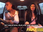 Fake Driving School exam failure ends in threesome double creampie 3/16