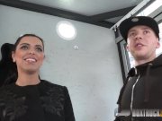 BoxTruckSex - Hot Brunette with Big Boobs sucks huge cock for cash and fun 2/16