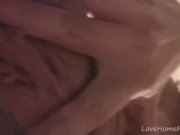 Gorgeous brunette records herself in the bathroom mirror 13/16