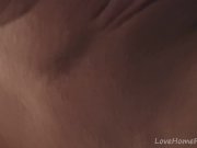 Gorgeous brunette records herself in the bathroom mirror 3/16