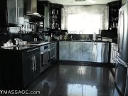 FantasyMassage Busty Blonde Relieves 2 Dicks 4/16