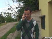 Lonely 70 years old granny slammed from behind 4/16