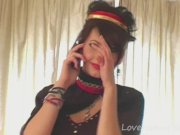 Cute babe takes off her red dress 2/16