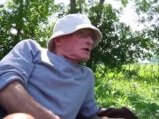 She Licks And Sucks the Old Man cock Young babe blowjob and pussy fingering 2/16