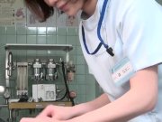 Subtitles CFNM Japanese female doctor handjob 3/16