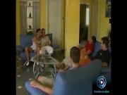 Redhead cougar Mary Gang in a gangbang 1/16