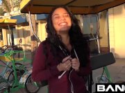 Maya Bijou Petite Ebony Teen Flashes Tits In Public 4/16