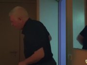 Grandpa Fucks 2 beautiful teenies the girls swallow his cum kiss and fuck 3/16