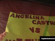 Cuban Hottie Angelina Castro Takes On Nat’s Big Black Cock! 2/16
