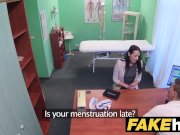 Fake Hospital Frisky shaven pussy Russian babe loves docs cock 2/16